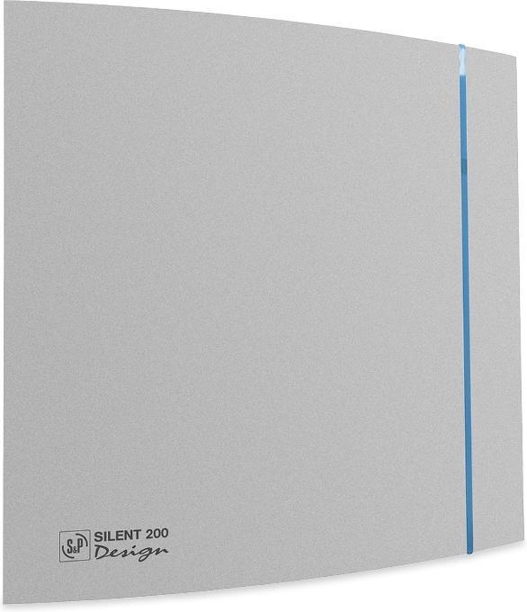 Soler & Palau Silent badkamerventilator - Design - 200crz - zilver