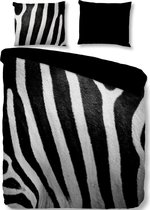 Zachte Dekbedovertrek Lits-Jumeaux Zebraprint | 240x200/220 | Soepel En Kleurecht | Strijkvrij