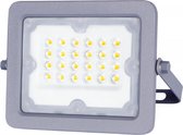 Buitenlamp grijs | LED bouwlamp 20W=180W schijnwerper | daglichtwit 6500K - 90° lichthoek | waterdicht IP65