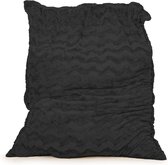 Drop & Sit Zitzak Bont - Zwart - 100 x 150 cm - Voor Binnen