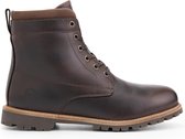 Travelin' Steinkjer Leren Heren Veterschoenen - Wol gevoerde boots - VIBRAM zool - Donkerbruin Leer - Maat 48