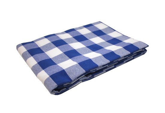 Geruit Tafelkleed Grote ruit blauw 140 x 360 (strijkvrij) - boerenbont -  picknick -... | bol.com
