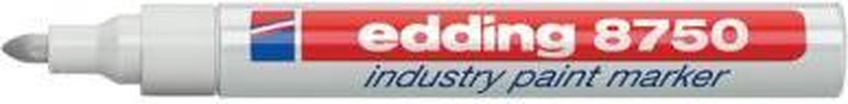 10 x Lakmarker edding e-8750 industry wit