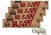 RAW Classic King size Slim Vloei - Lange Vloei - Vloeipapier - Rolling paper (Smoking) - 4 stuks