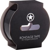 Niet-klevende bondage tape - 17,5 meter - zwart