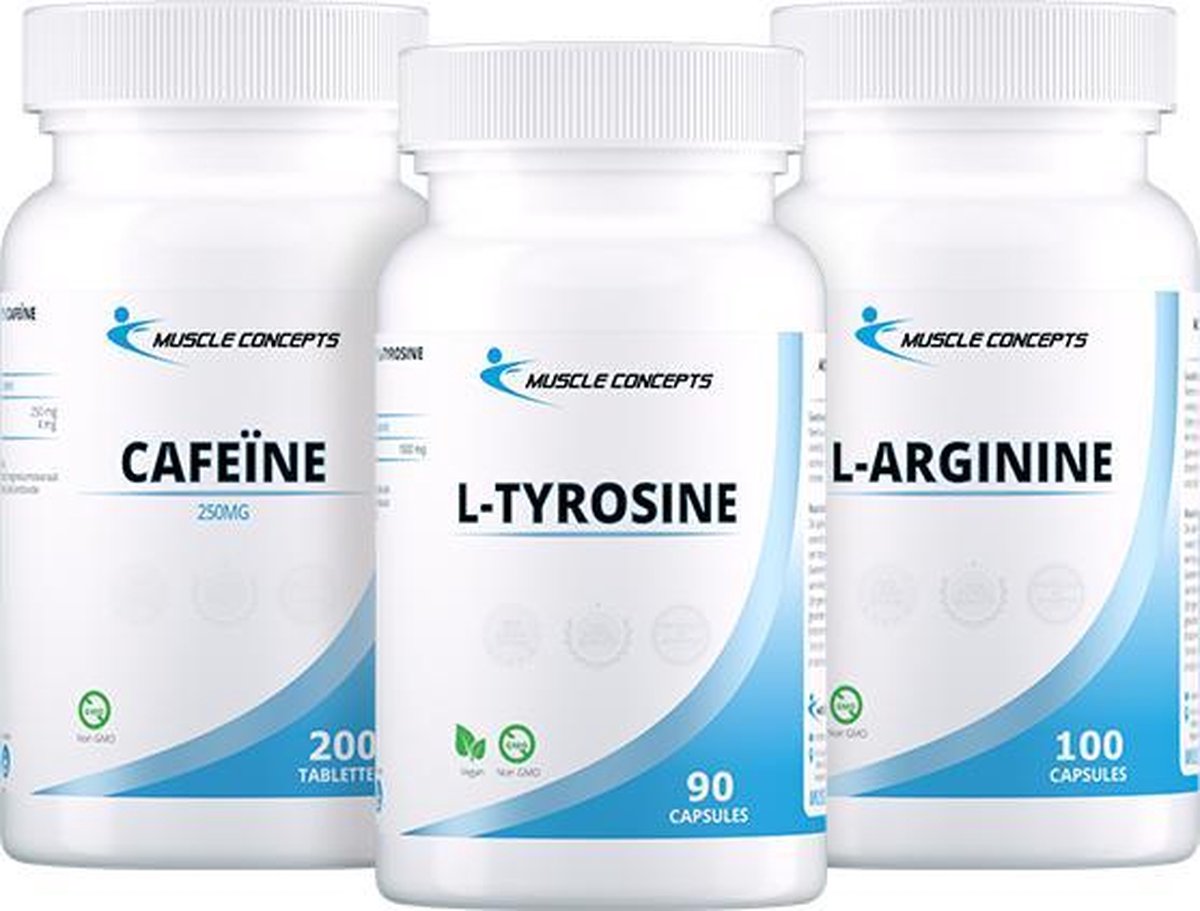 Pre-Workout | Muscle Concepts - Caffeine & L-Tyrosine & L-Arginine - Energie Boost!