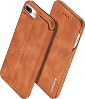 Luxe Telefoonhoesje voor Apple iPhone 8 | iPhone 7 | SE 2020 | Hoogwaardig Leren Bookcase | Luxe Uitstraling | Flip Case | Portemonnee | Bruin