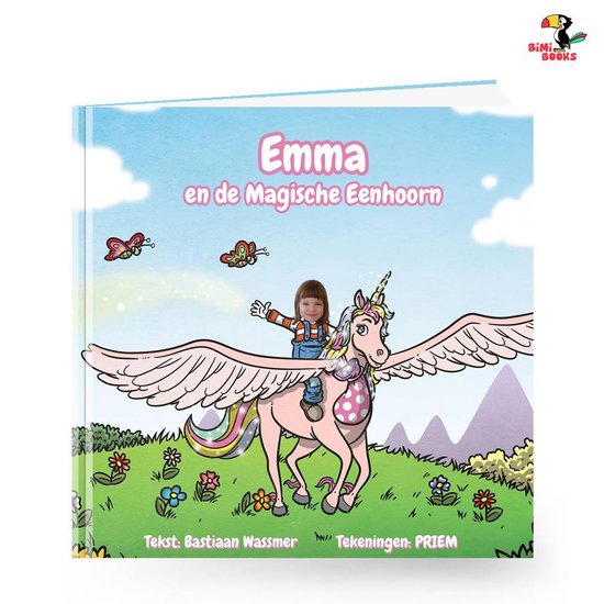 BiMi Books kinderboek: De Magische Eenhoorn - Gepersonaliseerd met naam, foto en een persoonlijk voorwoord - een uniek cadeau