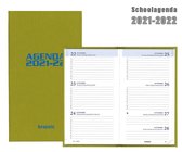 Brepols agenda - Schoolperiode 2021-2022 - Rainbow - Lime - 9 x 16 cm