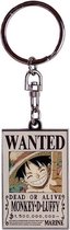 ONE PIECE - Wanted Luffy - Metal Keychain
