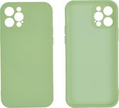 iPhone 12 Mini Back Cover Hoesje - TPU - Backcover - Apple iPhone 12 Mini - Lichtgroen