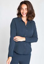 Zwarte Blouse van Je m'appelle - Dames - Travelstof - Maat S - 5 maten beschikbaar