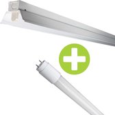 LED TL Armatuur 120cm (enkel) met reflector | Incl. LED TL buis 18W - 2800K - Warm wit (828)