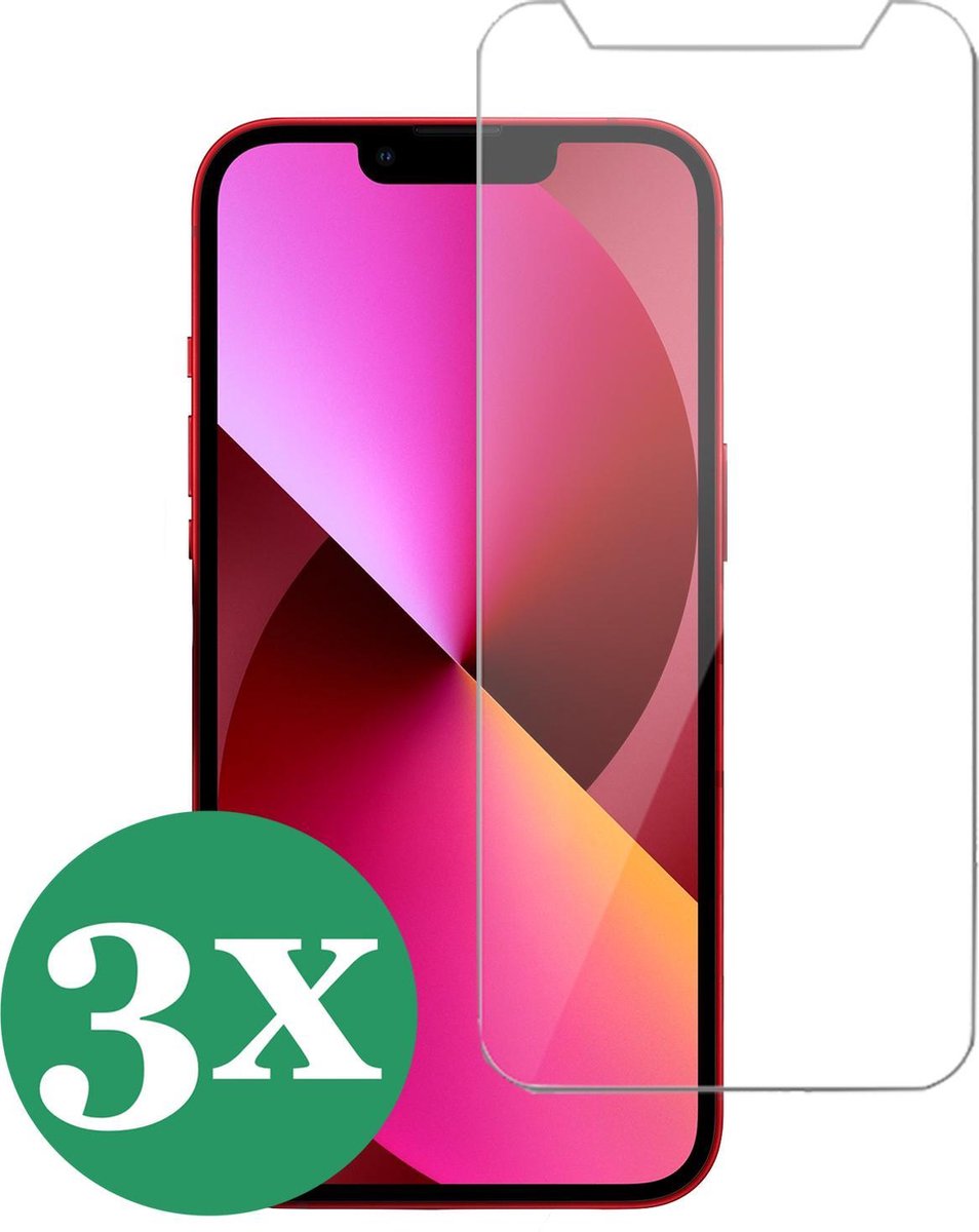 Screenprotector geschikt voor iPhone 13 Pro - Beschermglas Screen Protector Glas - 3 Stuks