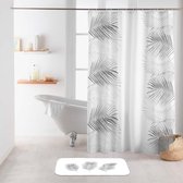 Livetti | Douchegordijn | Shower Curtain | 180x200 cm | Inclusief Ringen | Orbella Wit Zilver