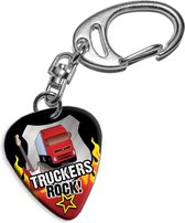 Plectrum sleutelhanger Truckers Rock!