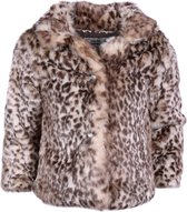 Warm jasje met luipaardprint 5-6 jaar 116 cm