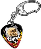 Plectrum sleutelhanger Skulls Rock!