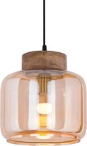 Hanglamp Kubus - Casamia 41017 – Amber Effen – 25x30cm – Plafondlamp