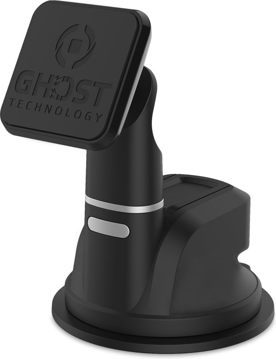 Celly Magnetische telefoonhouder Ghostdash - Bevestiging aan het raam of dashboard - 2 metalen bevestigingsplaten - 360° draaibaar
