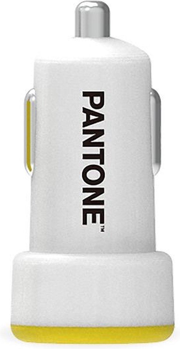 Autolader met 1 USB poort, Geel - Celly | Pantone