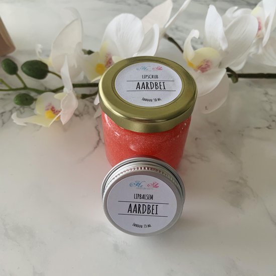 Giftset lipscrub en lipbalsem - zelf samenstellen