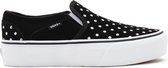 Vans WM Asher Platform Dames Sneakers - Black/White - Maat 37