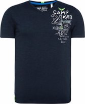 Camp David ® t-shirt gemaakt van slubgaren met artwork op de achterkant