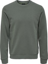 ONLY & SONS ONSCERES CREW NECK NOOS Heren Trui - Castor Gray
