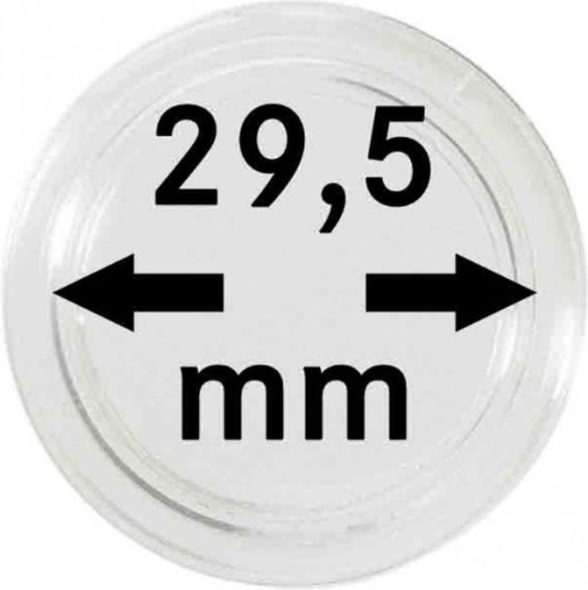 Lindner Hartberger muntcapsules Ø 29,5 mm (10x) voor penningen tokens capsules muntcapsule