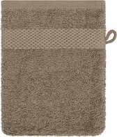 EM Bath Washand Taupe 16x21cm - Set van 4