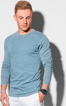 Heren - Longsleeve - Denim Blauw - L131-v6