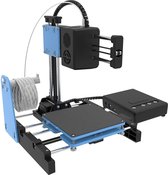 3D-printer -Gjcrafts Mini 3D-printer voor kinderen en beginners, kleine 3D-printer met PLA-filament 1,75 mm 10 m wit, snel verwarmen, lage ruis, voor thuis, school, speelgoed doos (blauw) - (
