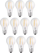 10 stuks Osram led filament lamp E27 8W 2700K dimbaar Cri90