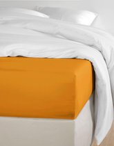 Luxury Bedding - hoeslaken- jersey- stretch- Lits-jumeaux- 190x220+40cm- geschikt voor boxspring- okergeel