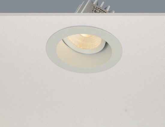 Inbouwspot Venice DL 2408 Wit - Ø8cm - LED 8W 2700K 680lm - IP44 - Dimbaar > inbouwspot binnen wit | inbouwspots badkamer wit | inbouwspot keuken wit | inbouwspot wit| spot wit | led lamp wit