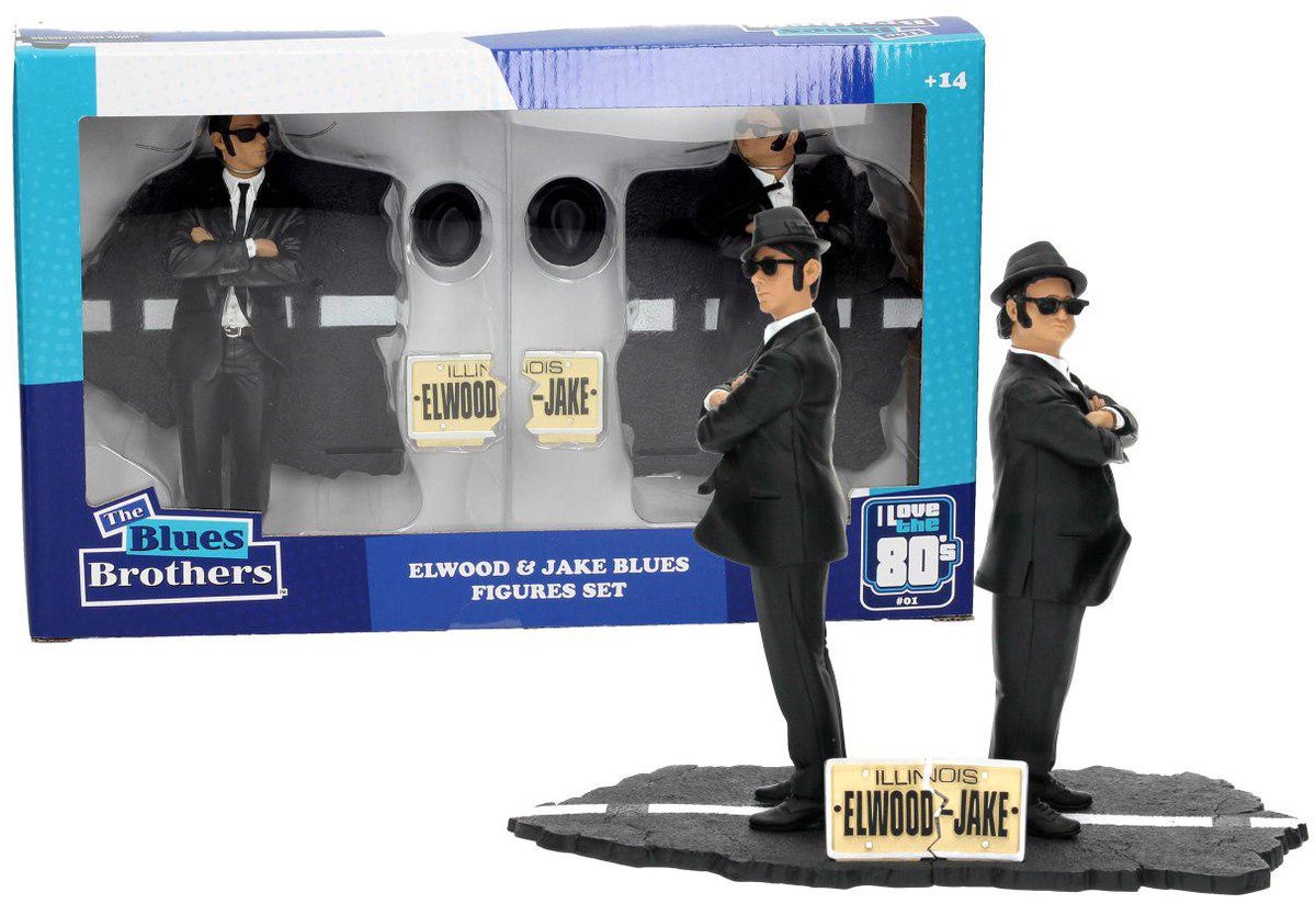 The Blues Brothers: Jake and Elwood 17 cm - 2 Figures Set