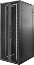 Alfaco 19-8042DD, 42U, 19" Serverkast  met stalen geperforeerde deuren, voor- en achter deuren dubbel, (BxDxH): 800x1000x2000mm
