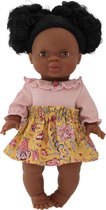 Little Lady Poppenkleding - Paola Reina Gordi poppenkleding - minikane kleding - 2-delig setje roze geel
