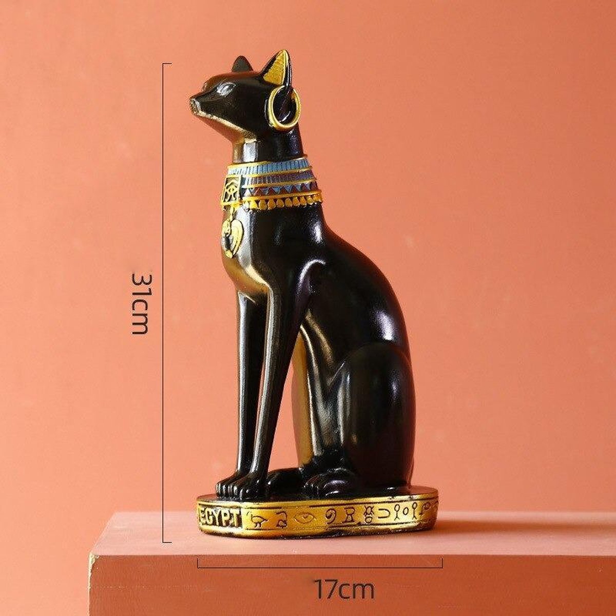 Egyptische Kat Standbeeld, Hars Egyptische Kat Godin Beeldje