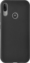 Motorola E6S / E6 Plus  Hoesje - Silicone Hoesje - Zwart