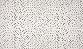 Boxmatras hoeslaken - wit met zwarte dots - katoen - 95 x 75 x 6 cm