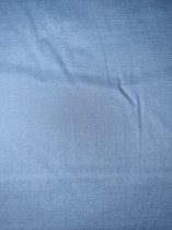 Boxmatras hoeslaken - jeansblauw effen - katoen - 95 x 75 x 6 cm