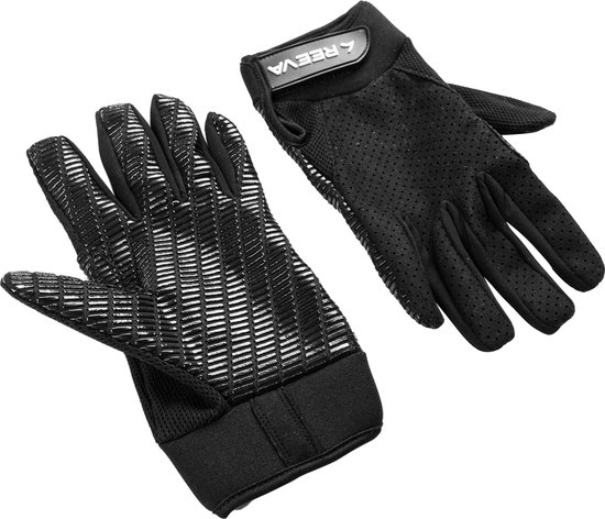Reeva Ultra grip lederen Fitness, Sport, Crossfit Handschoenen – Zwart – Dé handschoenen voor meer grip en bescherming - Unisex - Medium
