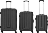 GoodVibes - 3 delige kofferset hardcase - Zwart
