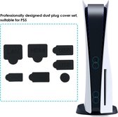 FSW-Products - Siliconen PS5 Console Plugs - Anti Stof - Console Accessoires - PS5 Accessoires - Gaming Accessoires - Antistof - 7-delige set - Onderdelen voor Playstation - Stofvr