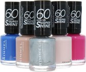 Rimmel 60 Seconds Super Shine Nagellak - 325-833-718-708-810 (set van 5)