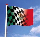 Finish Race/ Mexico geblokte vlag - 150 x 100 cm - Grand Prix Mexico – Formule 1