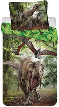 Jurassic World Dekbedovertrek Forest - Eenpersoons - 140  x 200 cm - Polyester