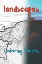 Landscape Coloring Sheets